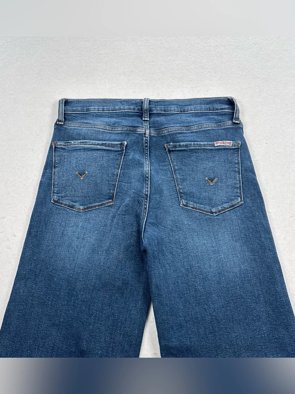 HUDSON Jeans Rosalie Wide Leg Womens 27 Blue Callisto Mid Rise Dark Denim Wash